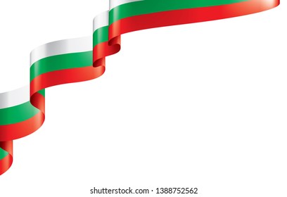 Bulgaria flag, vector illustration on a white background