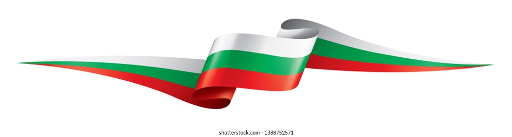 Bulgaria flag, vector illustration on a white background