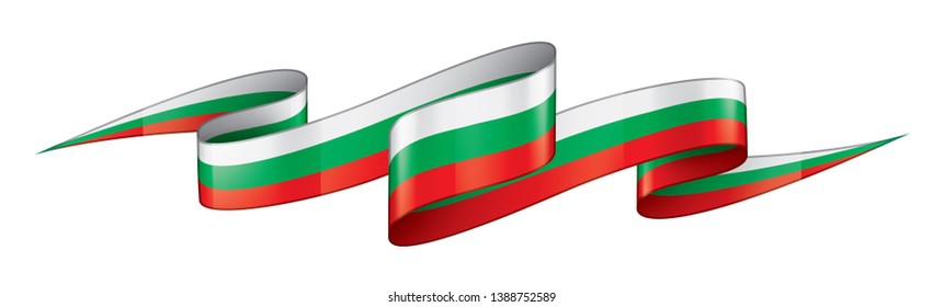 Bulgaria flag, vector illustration on a white background