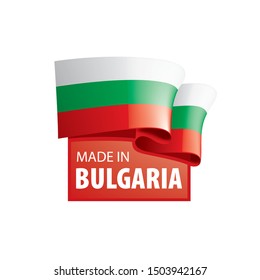 Bulgaria flag, vector illustration on a white background