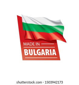 Bulgaria flag, vector illustration on a white background