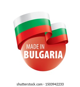 Bulgaria flag, vector illustration on a white background