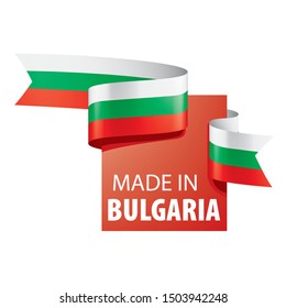 Bulgaria flag, vector illustration on a white background