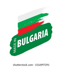 Bulgaria flag, vector illustration on a white background