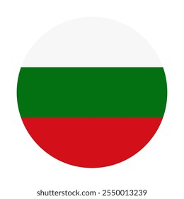 Bulgarien Flagge, Vektorgrafik. Einfache Flagge Bulgarien Symbol Emoji-Design.