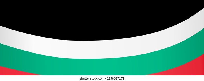 Ola de la bandera de Bulgaria aislada en la png o en un fondo transparente