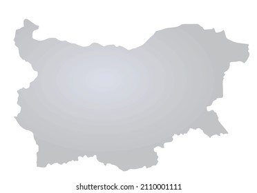 Bulgarien graue Karte. Vektorgrafik 