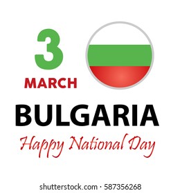 Bulgaria - Happy National Day Banner - Vector Illustration