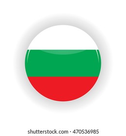 Bulgaria icon circle isolated on white background. Sofia icon vector illustration