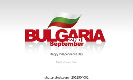 Bulgaria Independence Day flag logo icon banner