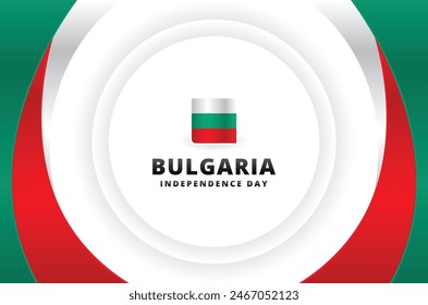 Bulgaria Día de la Independencia Vector Diseño Ilustración