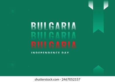 Bulgaria Día de la Independencia Vector Diseño Ilustración