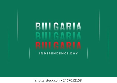Bulgaria Independence Day Vector Design Illustration