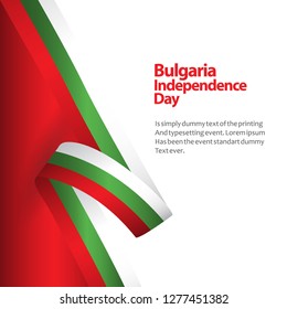 Bulgaria Independence Day Vector Template Design Illustration