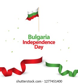 Bulgaria Independence Day Vector Template Design Illustration