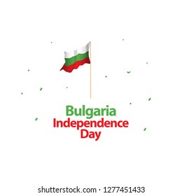 Bulgaria Independence Day Vector Template Design Illustration