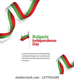 Bulgaria Independence Day Vector Template Design Illustration