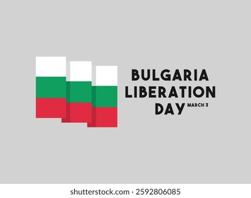 Bulgaria Liberation Day. March 3. Eps 10.