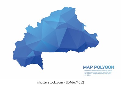 Bulgaria Map Abstract geometric rumpled triangular low poly style gradient graphic on white background