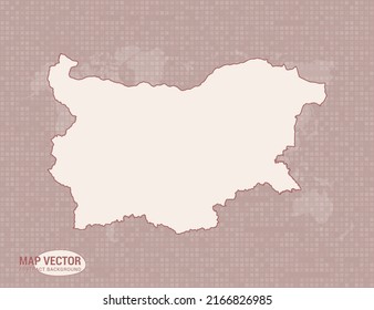Bulgaria map of abstract modern vector design illustration.