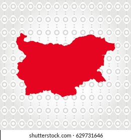  Bulgaria map in Diamond background