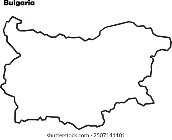 Bulgarien Karte Europa einfache Skizze