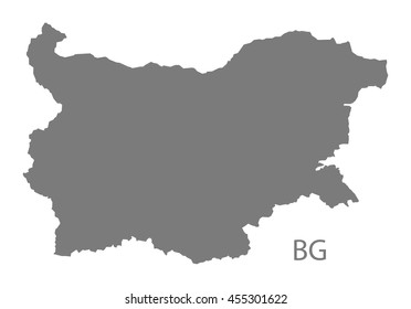 Bulgaria Map grey