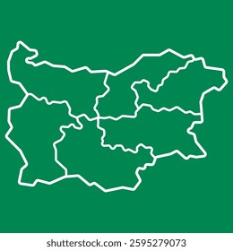 Bulgaria Map Icon Element Symbol Design