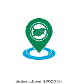Bulgaria Map Icon Element Symbol Design