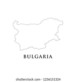 Bulgaria map icon vector illustration.