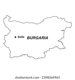 Bulgaria map icon vector illustration symbol design