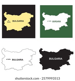 Bulgaria map icon vector illustration symbol design