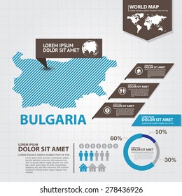 Bulgaria Map Infographic