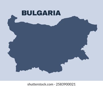 Bulgaria map simple flat vector