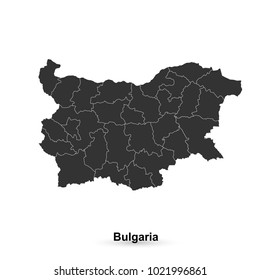 Bulgaria map. vector illustration.