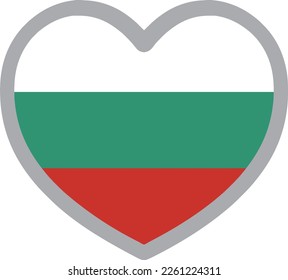 Bulgaria national flag icon vector Illustration material