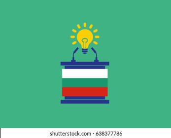 Bulgaria Podium Bright Idea Speech