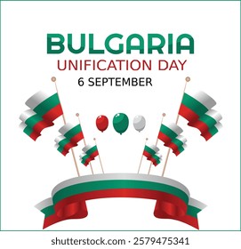 Bulgaria Unification Day Vector Illustration . vector graphic of unification day of Bulgaria good for unification day of Bulgaria celebration