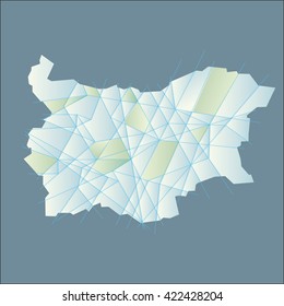 Bulgaria vector map illustration