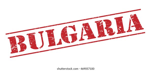 bulgaria vector stamp on white background