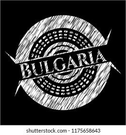 Bulgaria written on a chalkboard