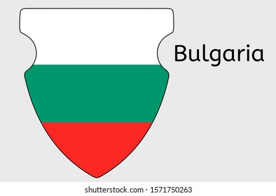 Bulgarian flag icon, Bulgaria country flag vector illustration