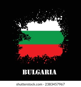 Diseño de salpicaduras de bandera búlgara, eps vectoriales 10 