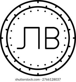 Bulgarian Lev Illustration vector Icon Design
