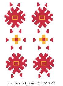 Bulgarian national folk pattern vector art