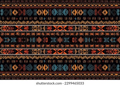 Bulgarian ornament tribal pattern. Abstract seamless traditional folk graphic line. Ornate elegant luxury vintage retro modern minimal for texture textile fabric backdrop background wallpaper. 