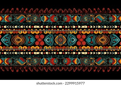 Bulgarian ornament tribal pattern. Abstract seamless traditional folk graphic line. Ornate elegant luxury vintage retro modern minimal for texture textile fabric backdrop background wallpaper. 