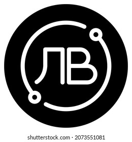 bulgarianlev icon for website, application, printing, document, poster design, etc.