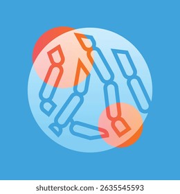 Ilustração do glassmorfismo de Bulgaricus. Elementos de desfoque de transparência. Design em camadas da interface do usuário. Elemento isolado do vetor