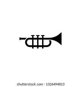 Bulge, Trumpet monochrome icon in trendy isolated on white background. vector illustration, EPS 10. vector
